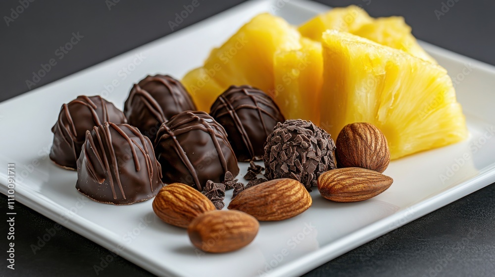 a lavish coffee and chocolate pairing, featuring a cappuccino, dark chocolate truffles a lavish coffee and chocolate pairing, featuring a cappuccino, dark chocolate truffles