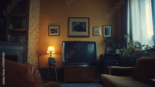 UPPSALA, SWEDEN- 25 AUGUST 2023:
Remote controls in front of a tv screen in a home.