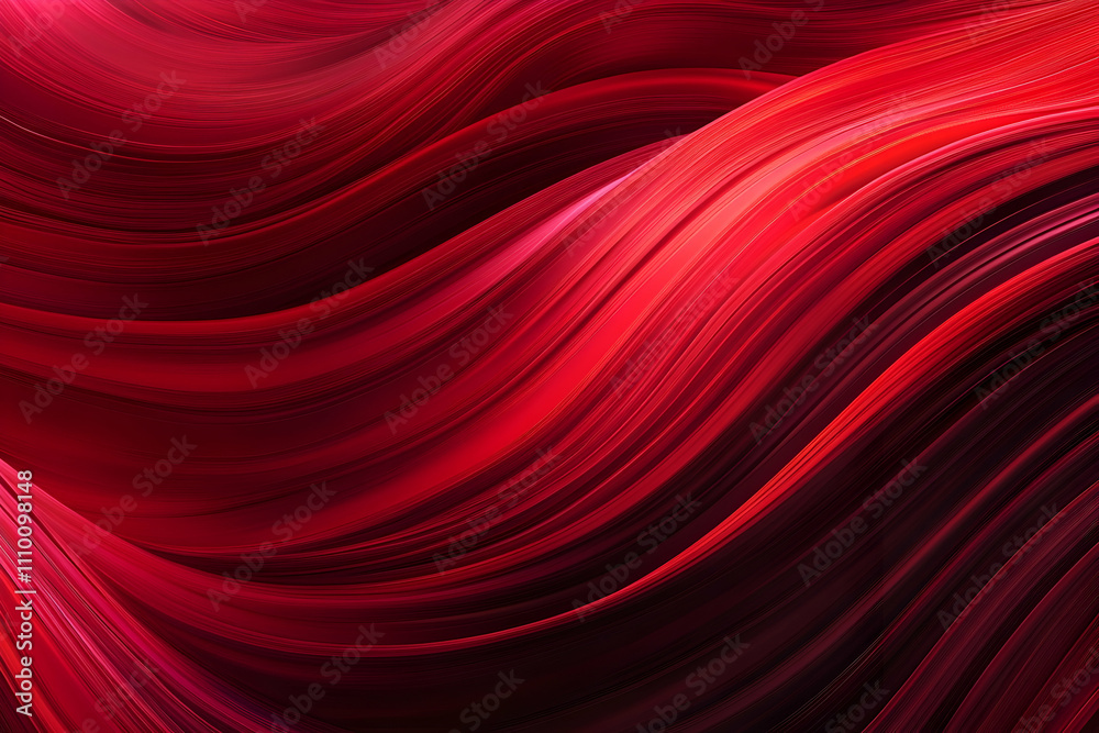 Abstract red flowing waves, dynamic curves, vibrant color, smooth texture, elegant design. Abstract red flowing waves, dynamic curves, vibrant color, smooth texture, elegant design.