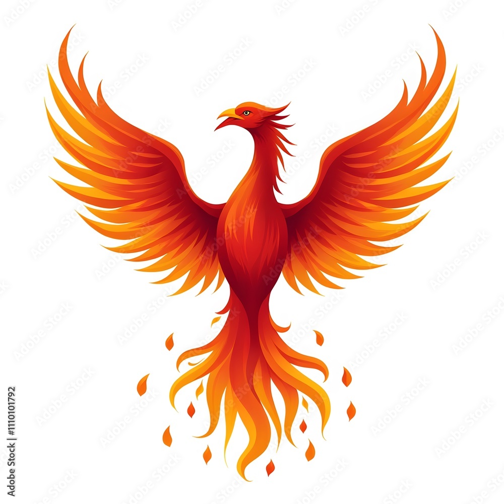 Obraz premium Majestic Phoenix: A Symbol of Rebirth and Renewal