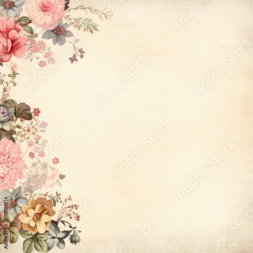 Floral border background