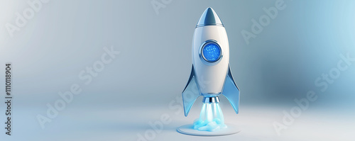 rocket isolated on white