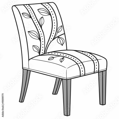 Vintage wooden chair and table are comfortable furniture objects for home interior
