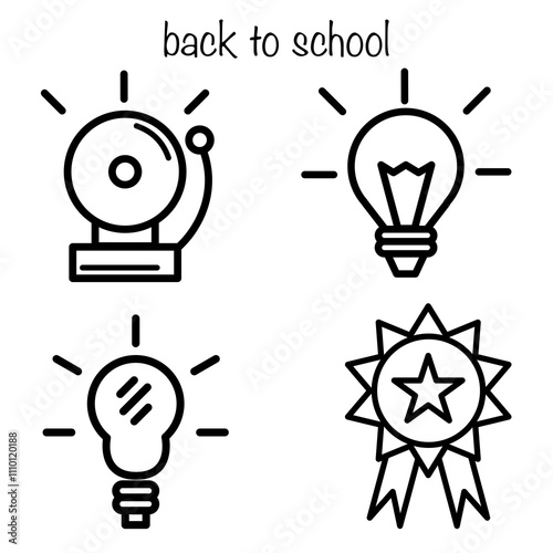 light bulb icon set
