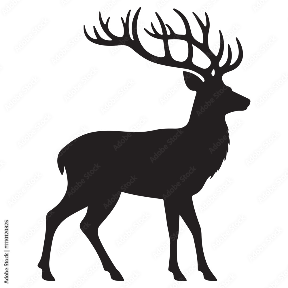 Obraz premium deer silhouette Illustration