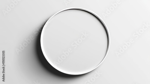 White blank pin button mockup. Round badge vector. 3d metal circle promotional brooch mock up design with shadow. Clean tag top and bottom for campaign advertising. Member name label space frame