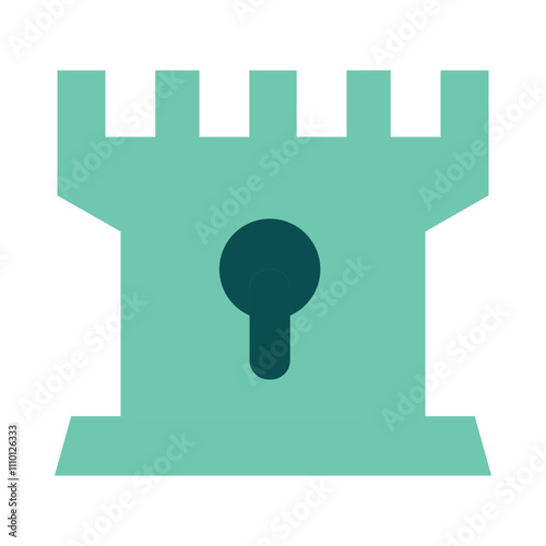 Anti Tampering – Castle Icon Representing Security and Protection