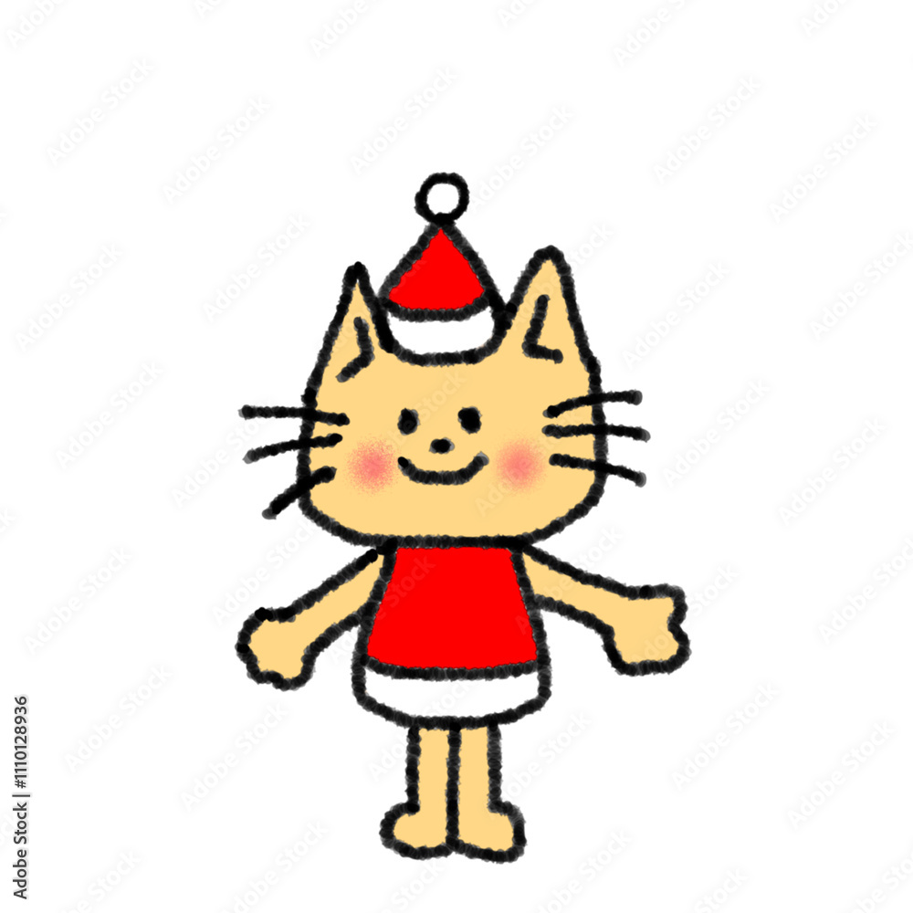 サンタねこ 赤 サンタねこ 赤