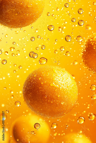 Floating juicy oranges water droplets whole peeled color suspended in air fresh citrus fruit refreshing summer vibe photography realistic details food styling advertising campaign packaging organic photo