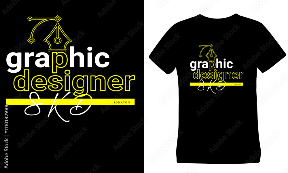 Naklejka premium Graphic designer s k d sonaton