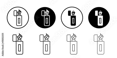 fire lighter icon Symbol mark in filled style