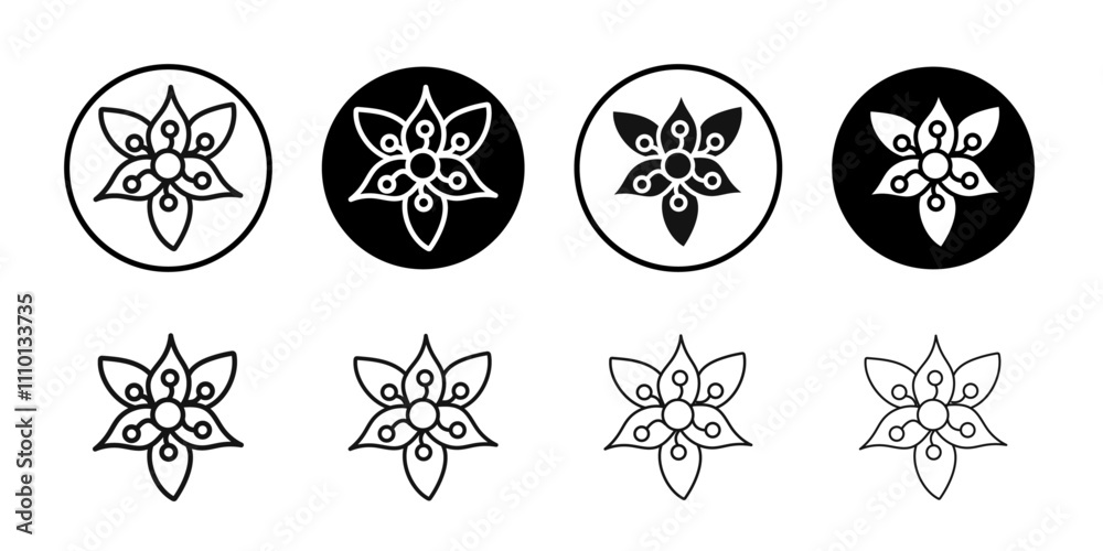 gladiolus icon Symbol mark in filled style gladiolus icon Symbol mark in filled style