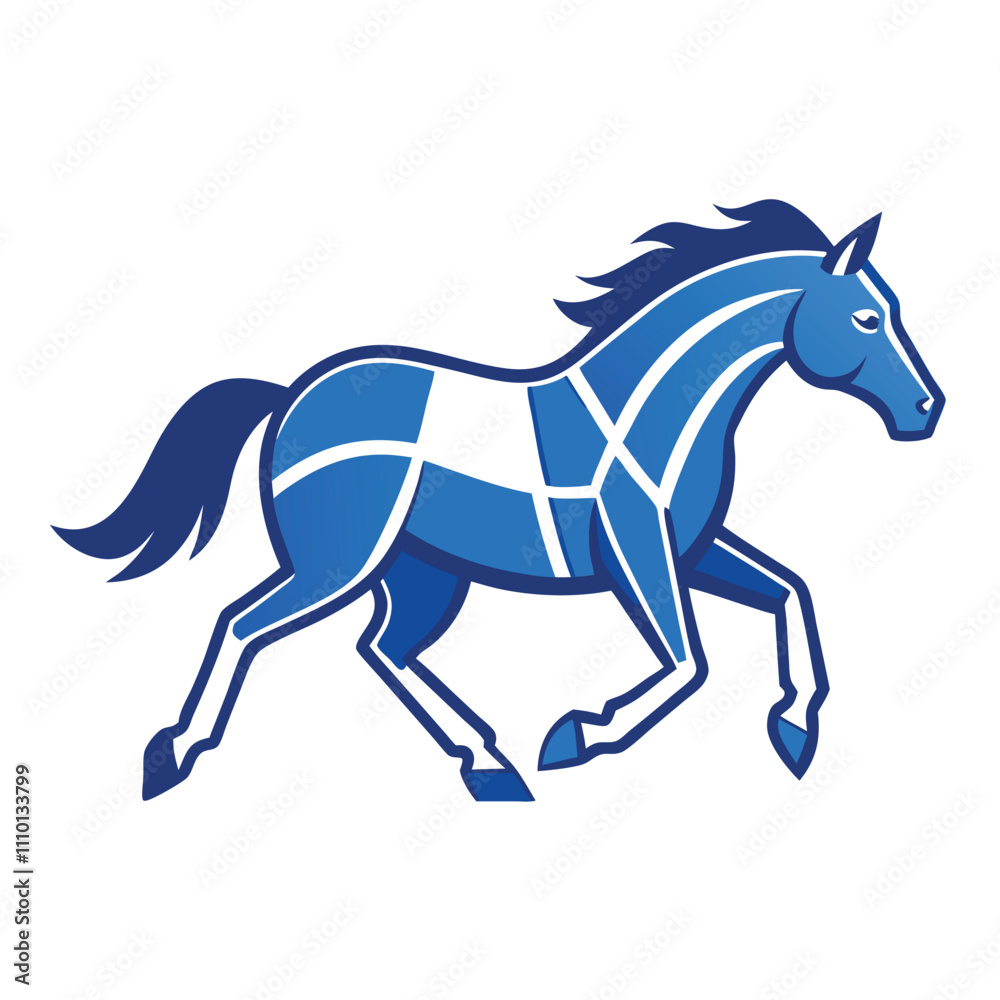 running horse isolated on white running horse isolated on white