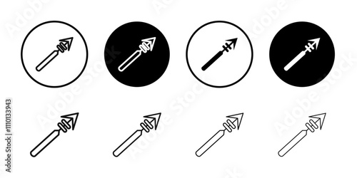 harpoon icon Symbol mark in filled style
