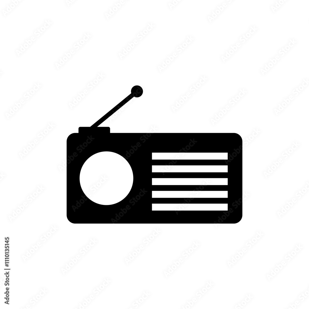 Radio icon. advertising icon vector. marketing strategy icon. Business flat icon Radio icon. advertising icon vector. marketing strategy icon. Business flat icon