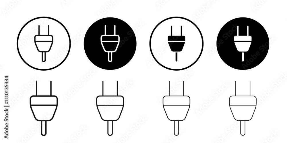 plug icon Symbol mark in filled style plug icon Symbol mark in filled style