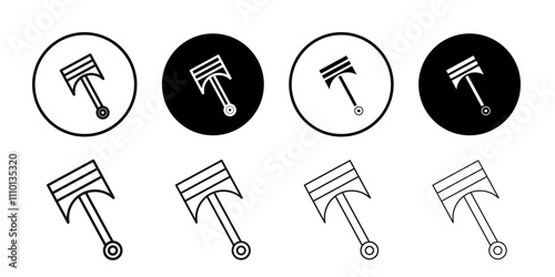 piston icon Symbol mark in filled style