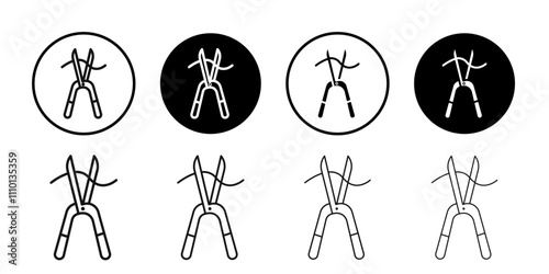 pruner icon Symbol mark in filled style