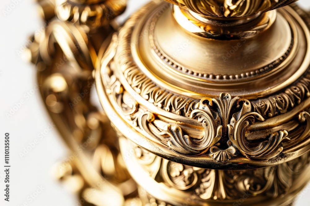 Ornate Golden Chandelier Detail Ornate Golden Chandelier Detail