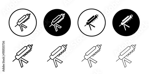 sealant gun icon Symbol mark in filled style