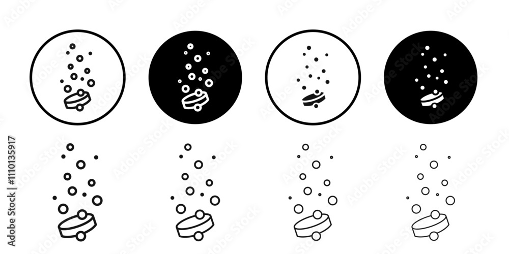 soluble tablet icon Symbol mark in filled style soluble tablet icon Symbol mark in filled style