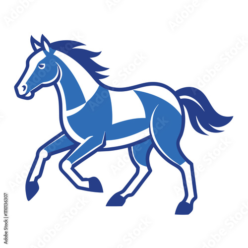 horse isolated on white