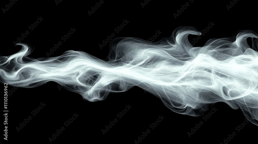 A soft white flame captured in an abstract design, set against a dark background A soft white flame captured in an abstract design, set against a dark background