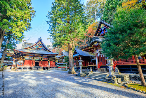 Foto 秋の三峯神社　埼玉県秩父市　Mitsumine Shrine in autumn