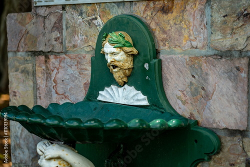 Maryborough, QLD, Australia - Historical water fountain ornament in Queen's Park botanical garden