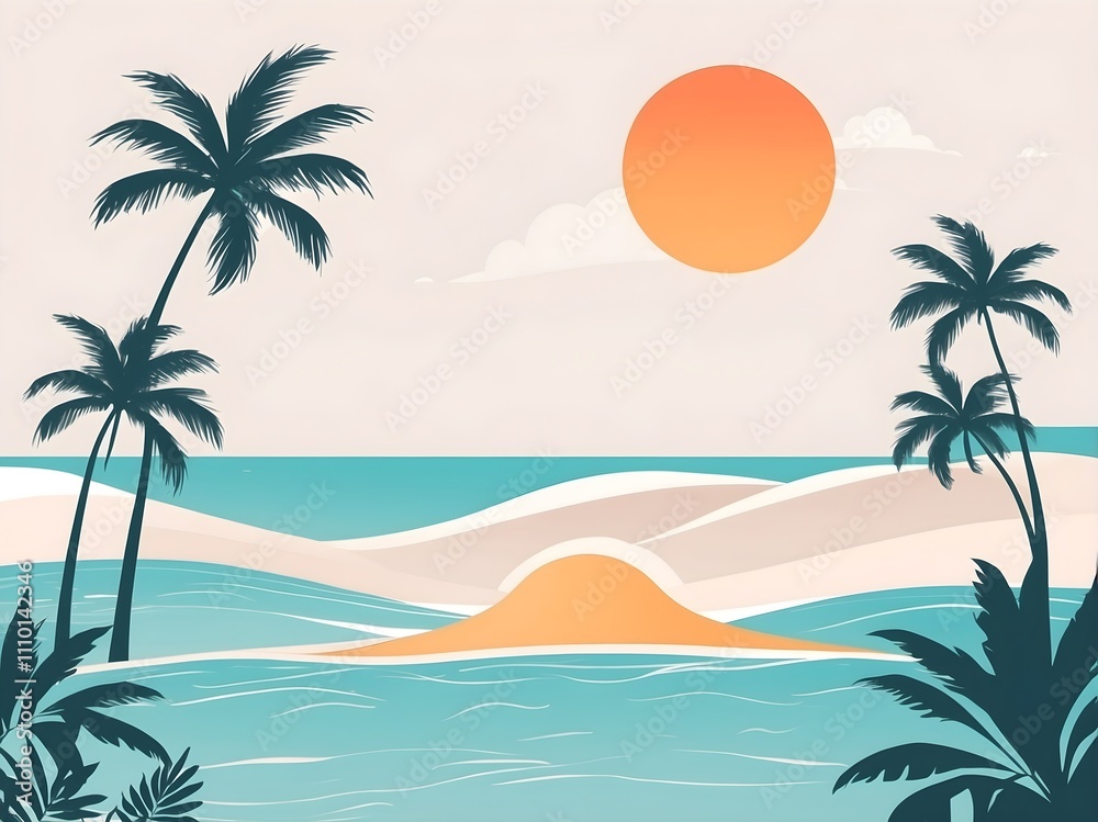 Fototapeta premium beautiful summer background