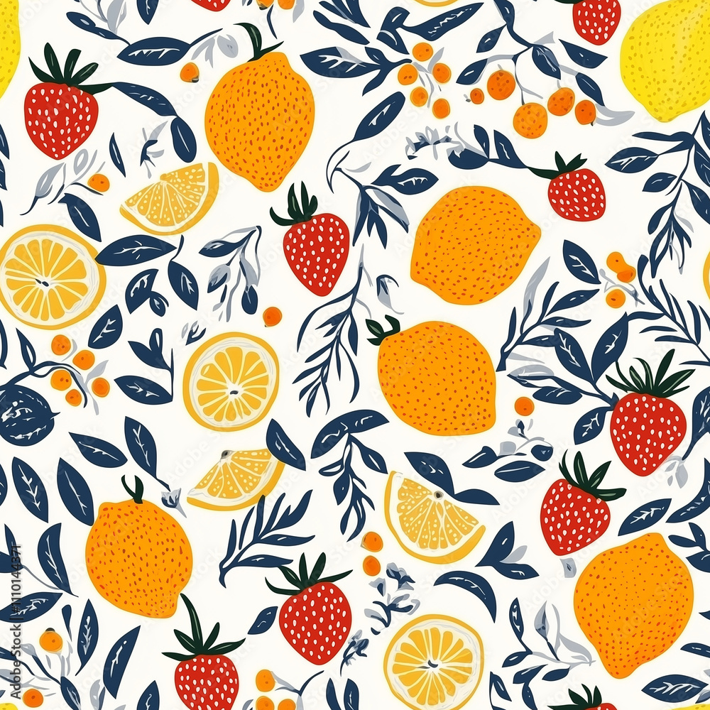 seamless background with fruits seamless background with fruits