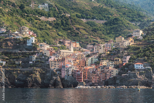 coast town of Riomaggiore in Cinque Terre