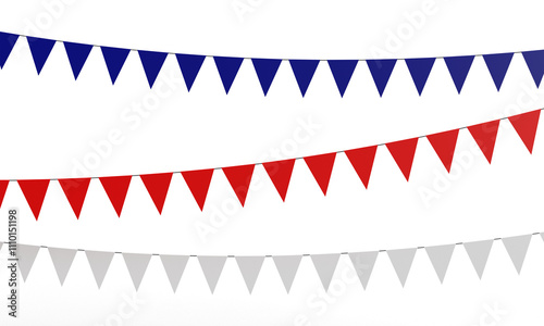 Red blue white coloe triangle flag street dicut object happy republic australia day sunday 26 january 2025 year asia country australian national celebration emblem event party government politic icon 