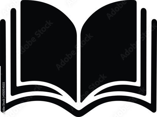 Book icon vector isolated on white background for your web and mobile app design, Book logo concept