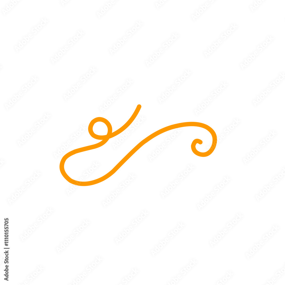 swirl of orange lines swirl of orange lines