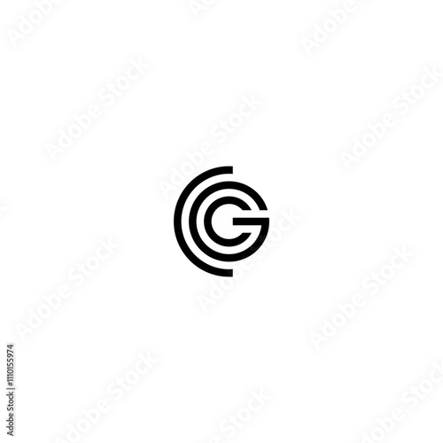 cg letter vector logo abstract