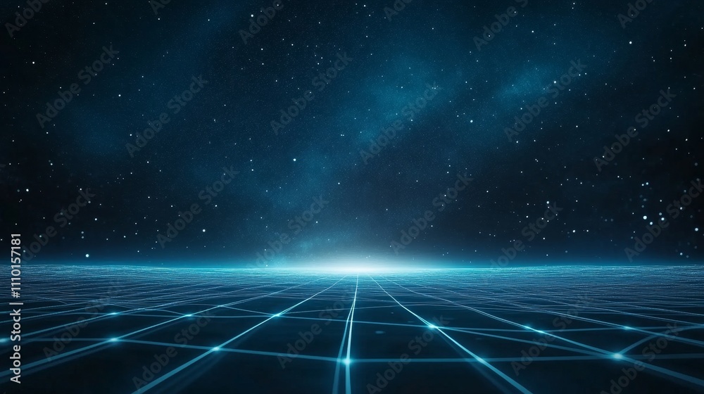 A dark blue sky with a lot of stars and a blurry, hazy area in the middle A dark blue sky with a lot of stars and a blurry, hazy area in the middle