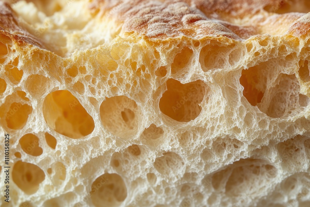 A slice of fresh pita bread in close-up.