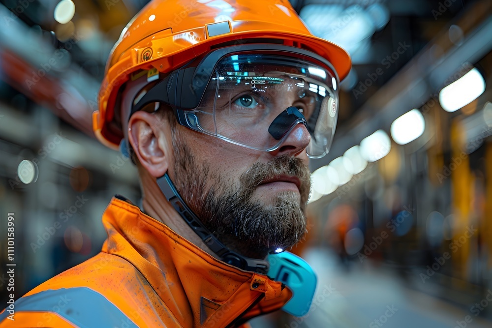 Worker Wearing Smart Helmet with Integrated Sensors and for Hazard Detection in Industrial Environment Worker Wearing Smart Helmet with Integrated Sensors and for Hazard Detection in Industrial Environment
