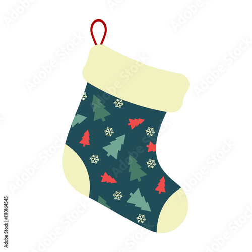 Festive Christmas stockings with colorful patterns and designs
