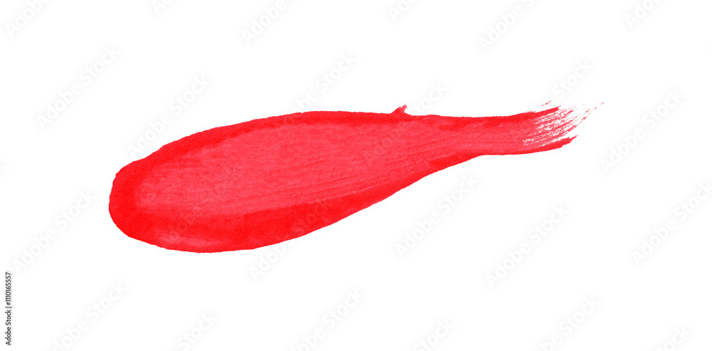 Red brush stroke isolated on transparent background. Red brush stroke isolated on transparent background.