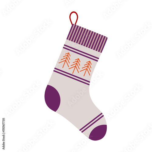 Festive Christmas stockings with colorful patterns and designs