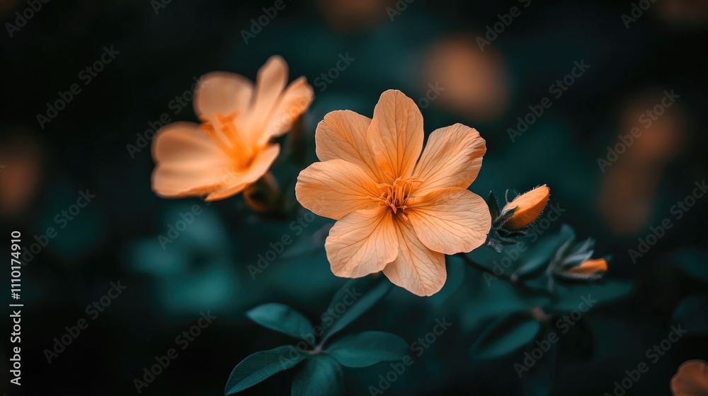 Delicate orange flowers of the Golden Shower Tree in a serene summer garden setting showcasing nature's vibrant beauty and tranquility Delicate orange flowers of the Golden Shower Tree in a serene summer garden setting showcasing nature's vibrant beauty and tranquility