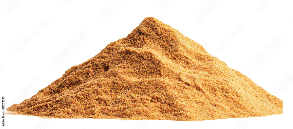 powder in a mound isolated on transparent background powder in a mound isolated on transparent background
