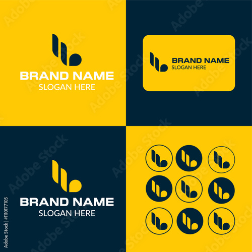 Letter B Brand Identity Logo
