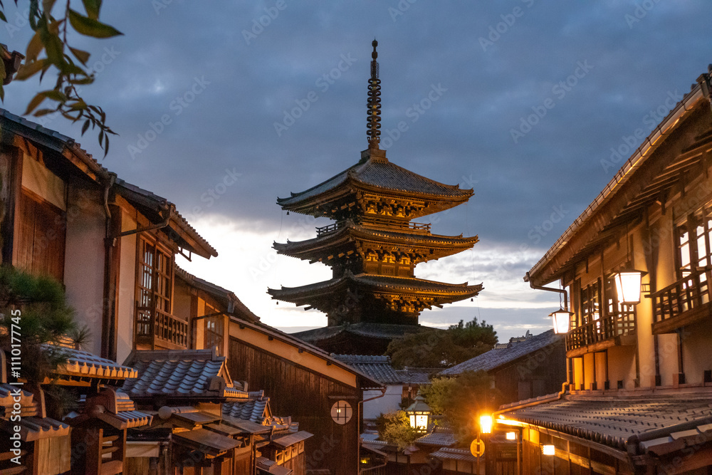 The Yasaka Pagoda, also known as the Tower of Yasaka, is a Buddhist pagoda located in Higashiyama-ku, Kyoto, Japan The Yasaka Pagoda, also known as the Tower of Yasaka, is a Buddhist pagoda located in Higashiyama-ku, Kyoto, Japan