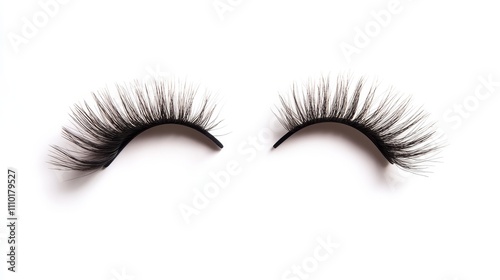 A close up of a pair of fake eyelashes