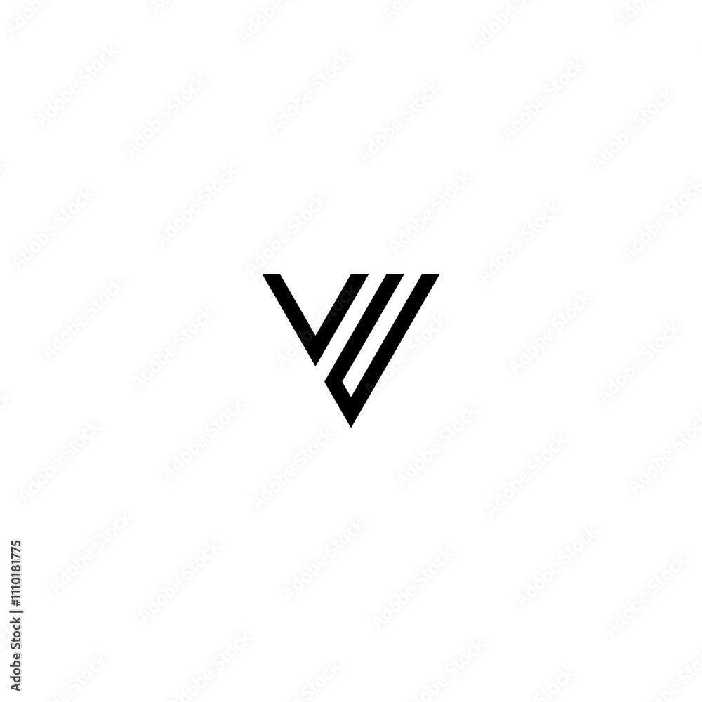 vu letter vector logo abstract vu letter vector logo abstract