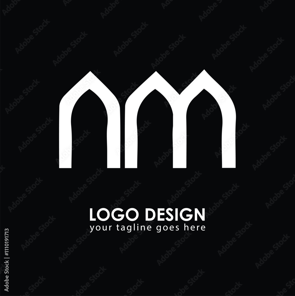 AM NM Logo Design, Creative Minimal Letter NM AM Monogram AM NM Logo Design, Creative Minimal Letter NM AM Monogram