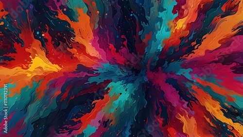 Colorful abstract background Generative AI